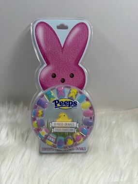 🩷5/$10 PEEPS Pink Bunny Press-On Nails Set - Colorful Easter Nail Kit